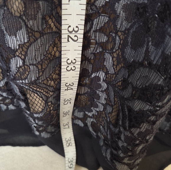 Simply Vera Vera Wang Black Lace Midi Slip Dress Whimsygoth - Picture 8 of 10